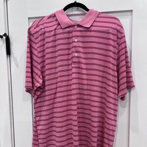 Striped Men's XL UNTUCKit Performance Polo